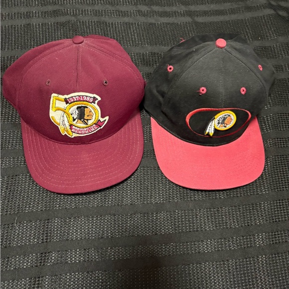 Men's Vintage Washington Redskins 50th Anniversary Team Logo Hat Plus 90’s Hat